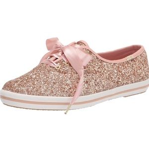 Kate Spade Rose Gold Glitter Keds